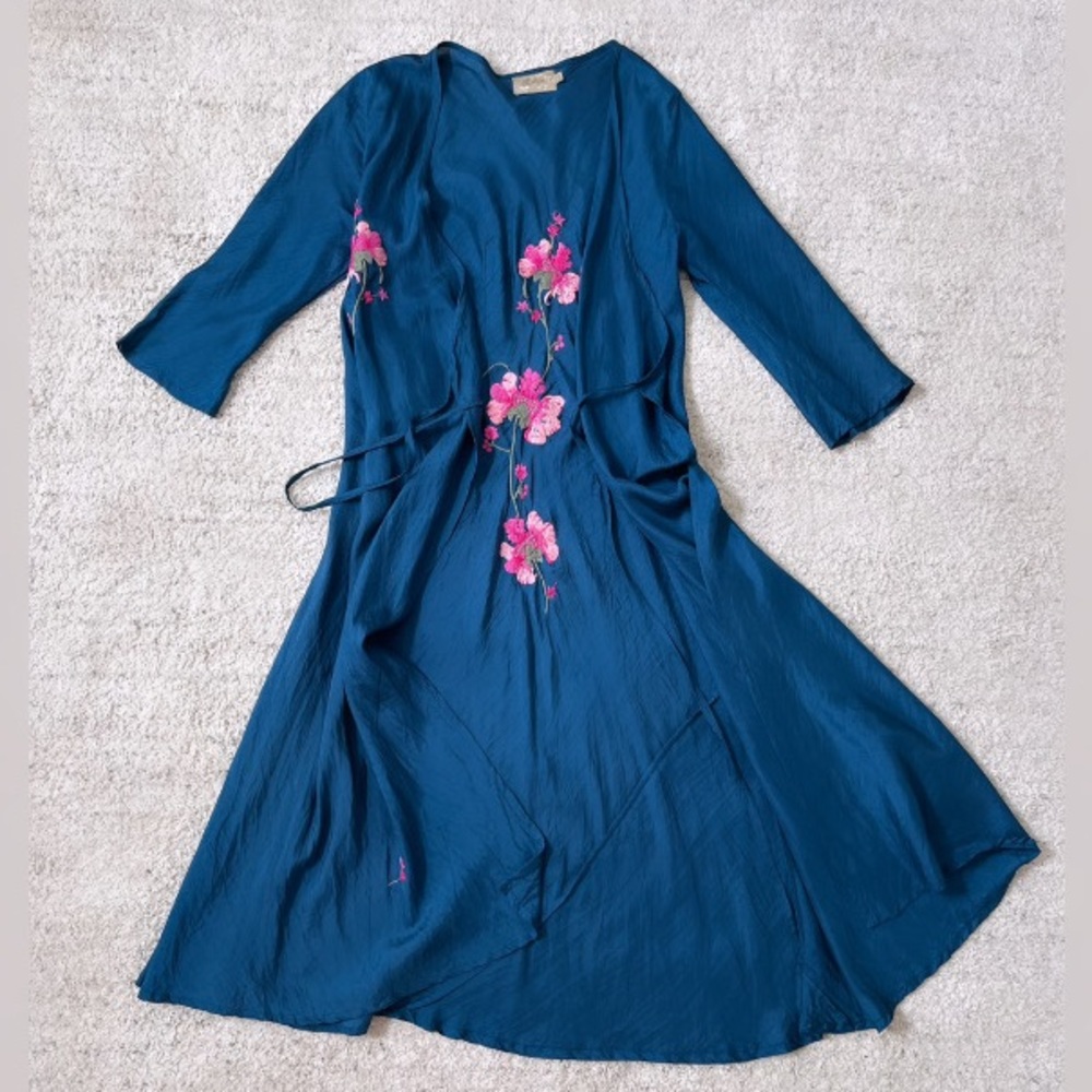 Vintage Silk Wrap Dress